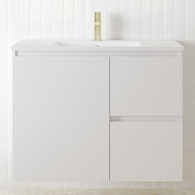 Jane Express 900mm Polar White Single Vanity with Basin